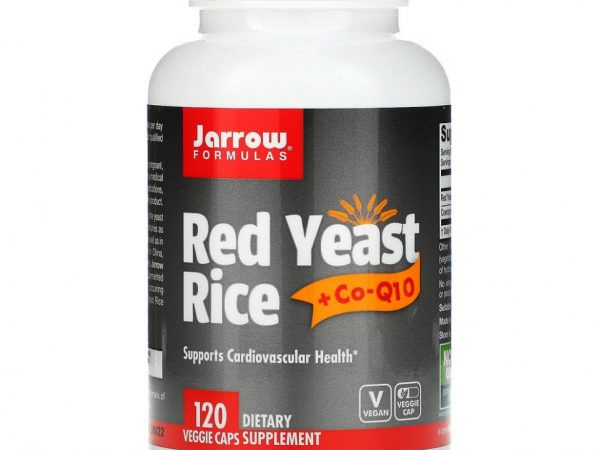 Jarrow Formulas, Красный дрожжевой рис + кофермент Q10, 120 капсул