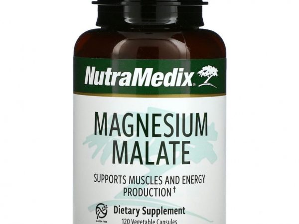 NutraMedix, Малат магния, 120 растительных капсул
