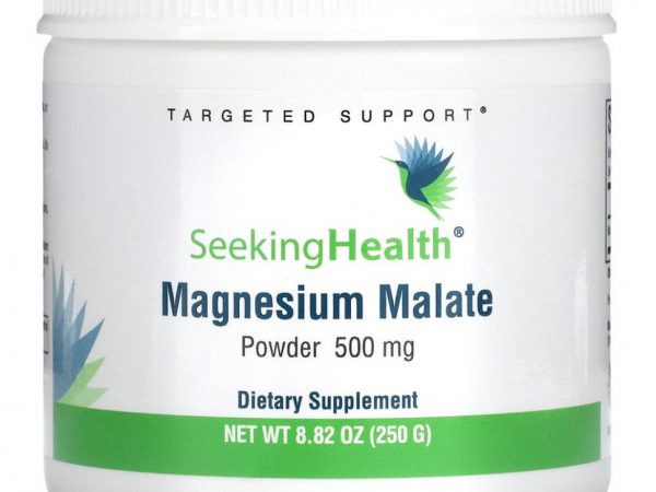 Seeking Health, Магний малат в порошке, 500 мг, 250 г (8,82 унции)