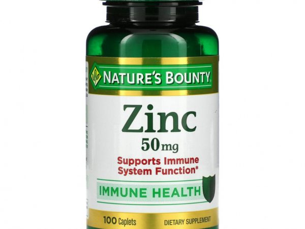 Nature's Bounty, цинк, 50 мг, 100 капсул