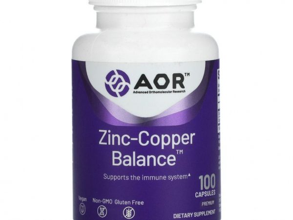 Advanced Orthomolecular Research AOR, Zinc-Copper Balance, 100 вегетарианских капсул