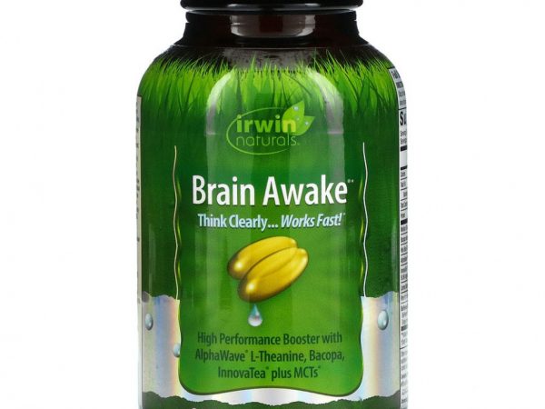 Irwin Naturals, Brain Awake, 60 жидких гелевых капсул