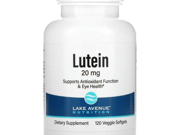 Lake Avenue Nutrition, лютеин, 20 мг, 120 растительных мягких таблеток