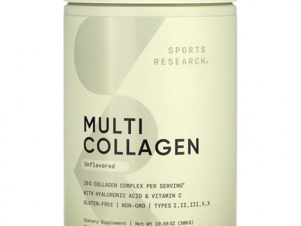 Sports Research, мультиколлагеновый комплекс, с нейтральным вкусом, 302 г (10,65 унций)