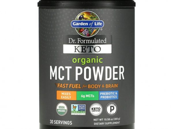 Garden of Life, Dr. Formulated Keto, органический порошок MCT, 300 г (10,58 унции)