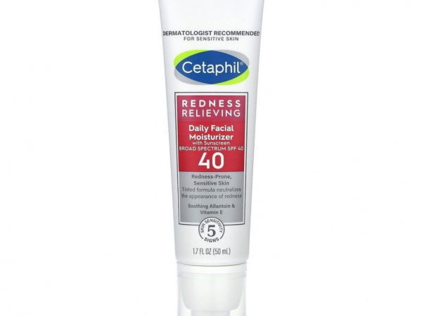 Cetaphil, увлажняющее средство от покраснений для лица, солнцезащитный фактор SPF 20, нейтральный оттенок, 50 мл (1,7 жидк. унции)