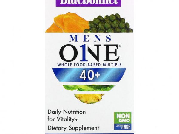 Bluebonnet Nutrition, Mens One, комплекс на основе цельных продуктов, от 40 до 60 растительных капсул