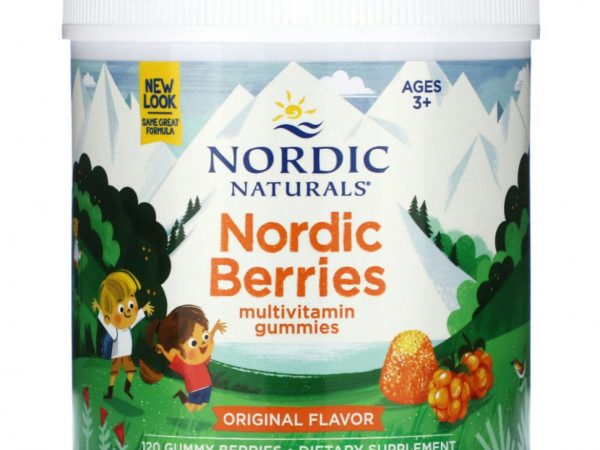 Nordic Naturals, Nordic Berries, мультивитаминные жевательные конфеты, оригинальный вкус, 120 ягод-жевательных конфет