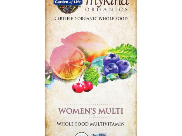 Garden of Life, KIND Organics, Мультивитамины для женщин, 120 веганских таблеток