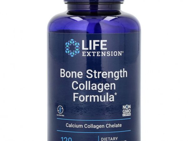 Life Extension, Bone Strength, добавка с коллагеном для укрепления костей, 120 капсул