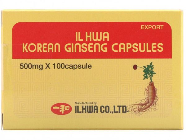 Ilhwa, Капсулы с корейским женьшенем, 500 мг, 100 капсул