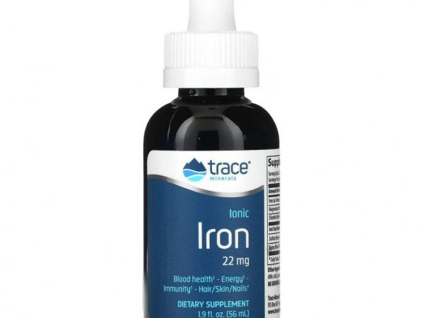 Trace Minerals ®, ионизированное железо, 22 мг, 56 мл (1,9 жидк. унции)