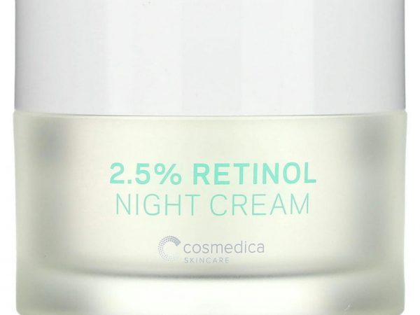 Cosmedica Skincare, Ночной крем с 2,5% сывороткой ретинола, ночная омолаживающая процедура, 50 г (1,76 унции)