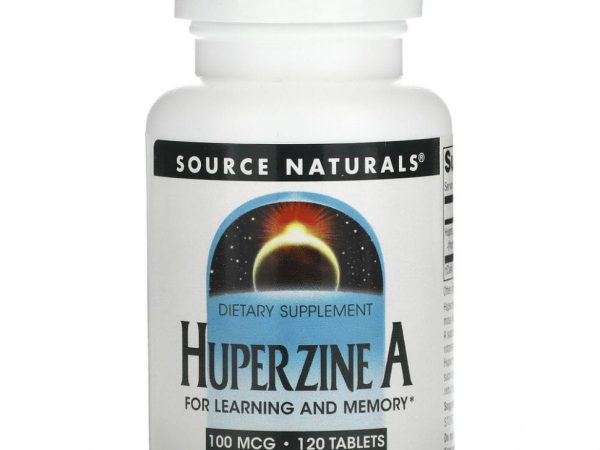 Source Naturals, гуперзин А, 100 мкг, 120 таблеток