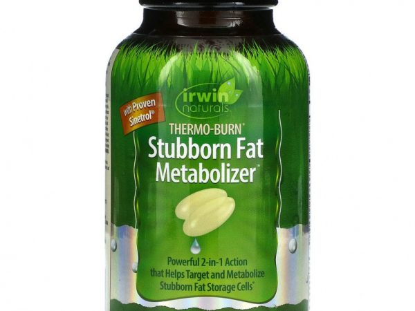 Irwin Naturals, Thermo-Burn, средство для метаболизма устойчивых жиров, 60 желатиновых капсул