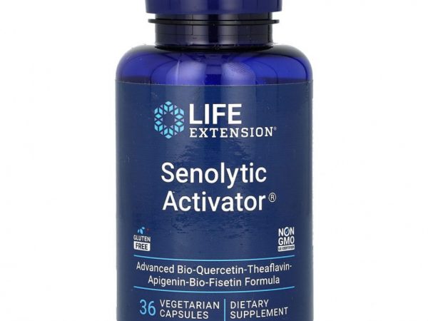 Life Extension, сенолитический активатор, 36 вегетарианских капсул