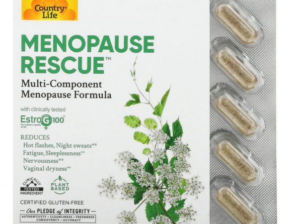 Country Life, Menopause Rescue, 60 вегетарианских капсул