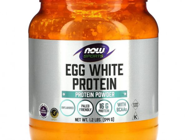 NOW Foods, Sports, протеин из яичного белка, протеиновый порошок, 544 г (1,2 фунта)
