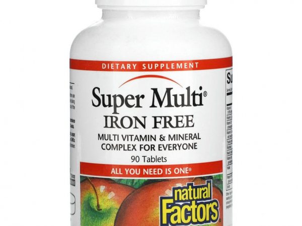 Natural Factors, Супермультивитамин, без железа, 90 таблеток