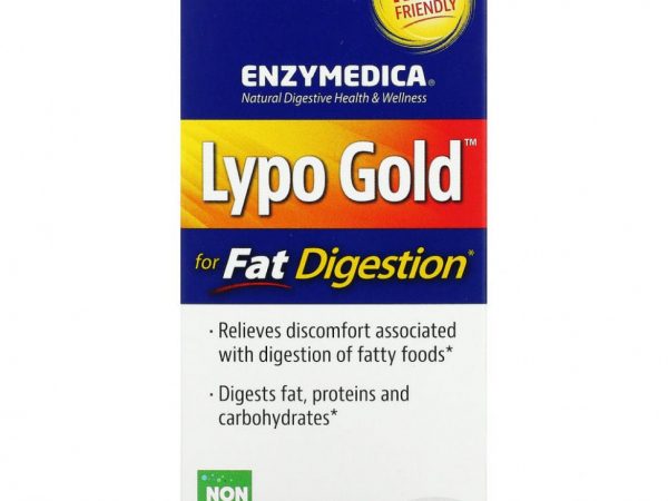 Enzymedica, Lypo Gold, для усвоения жиров, 60 капсул