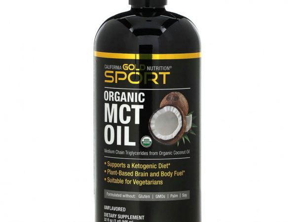 California Gold Nutrition, SPORTS, органическое масло MCT, неароматизированное, 946 мл (32 жидк. унции)