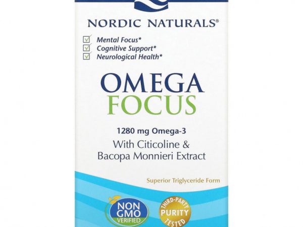 Nordic Naturals, Omega Focus, 1280 мг, 60 капсул