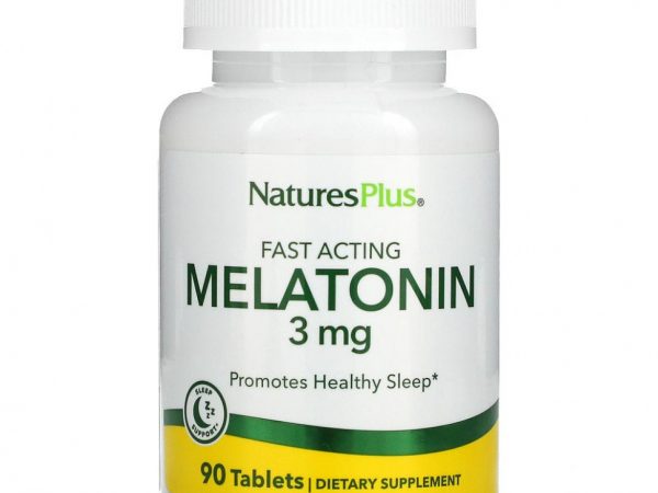 NaturesPlus, Мелатонин быстрого действия, 3 г, 90 таблеток