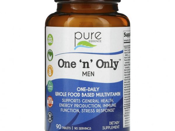 Pure Essence, One 'n' Only Men, мультивитамины и минералы, 90 таблеток