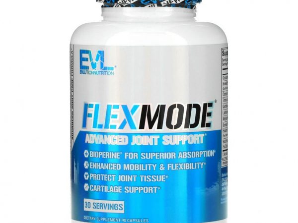 EVLution Nutrition, FlexMode, улучшенная поддержка суставов, 90 капсул