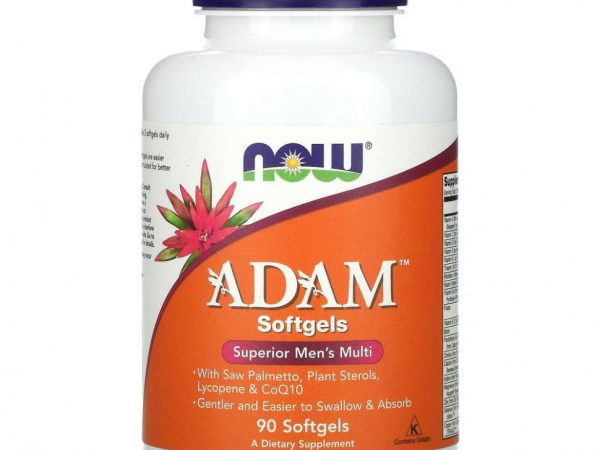 NOW Foods, ADAM, эффективные мультивитамины для мужчин, 90 капсул