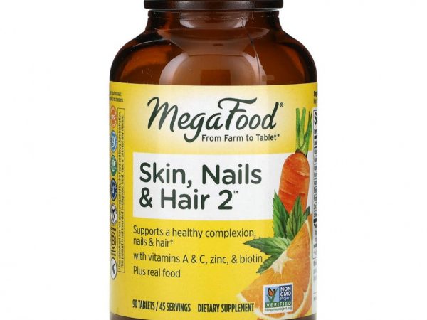 MegaFood, Кожа, ногти и волосы 2, 90 таблеток