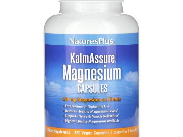 NaturesPlus, KalmAssure, магний, 140 мг, 90 веганских капсул