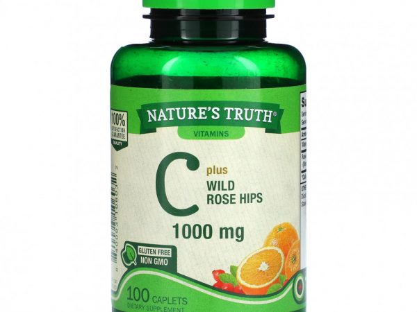 Nature's Truth, Витамин C и шиповник, 1000 мг, 100 капсул