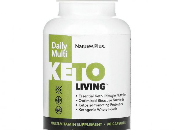 NaturesPlus, KetoLiving, ежедневные мульти, 90 капсул