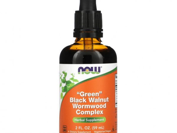 NOW Foods, комплекс зеленого (незрелого) черного ореха и полыни, 59 мл (2 жидк. унции)