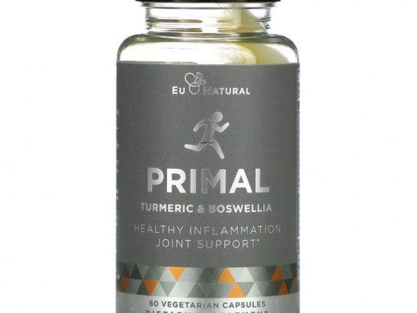 Eu Natural, PRIMAL, куркума и босвеллия, 60 вегетарианских капсул