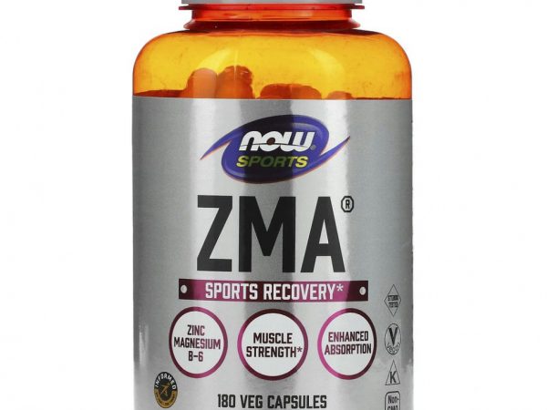 NOW Foods, Sports, ZMA, восстановление после физической активности, 180 капсул