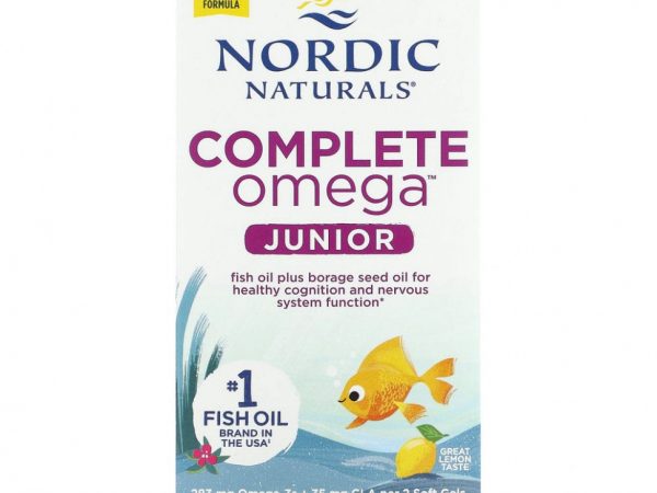 Nordic Naturals, Complete Omega Junior, для детей от 6 до 12 лет, лимон, 180 мини-капсул