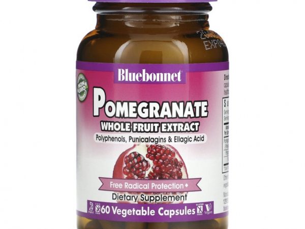 Bluebonnet Nutrition, Super Fruit, экстракт плодов граната, 60 растительных капсул