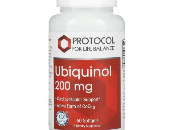 Protocol for Life Balance, убихинол, 200 мг, 60 капсул