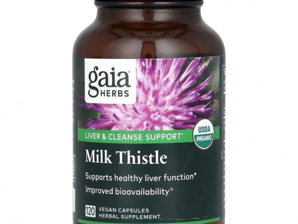 Gaia Herbs, Семена расторопши, 120 жидких растительных капсул Phyto-Caps