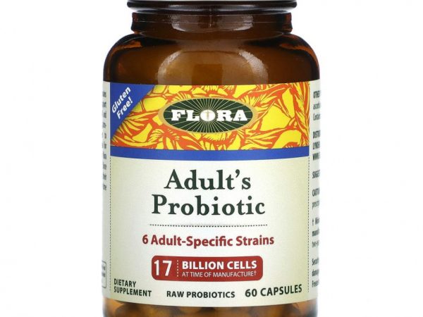 Flora, Udo's Choice, Adult's Probiotic, 60 капсул