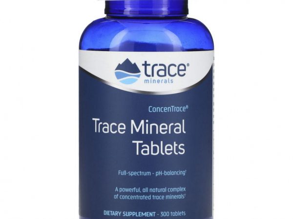 Trace Minerals ®, ConcenTrace, таблетки с минералами и микроэлементами, 300 таблеток