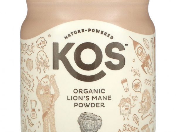 KOS, порошок органического ежовика гребенчатого, 364 г (12,84 унции)