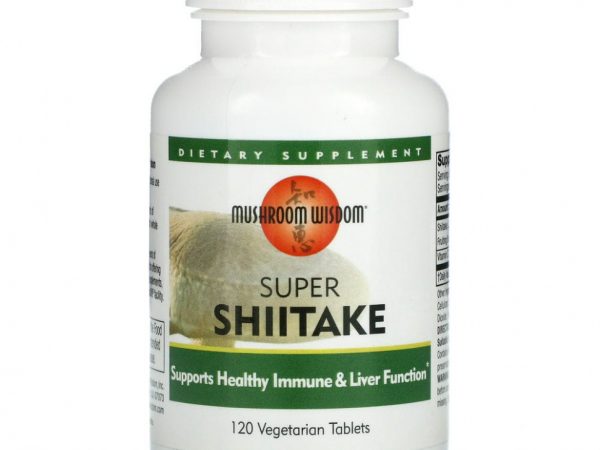 Mushroom Wisdom, супершиитаке, 120 вегетарианских таблеток
