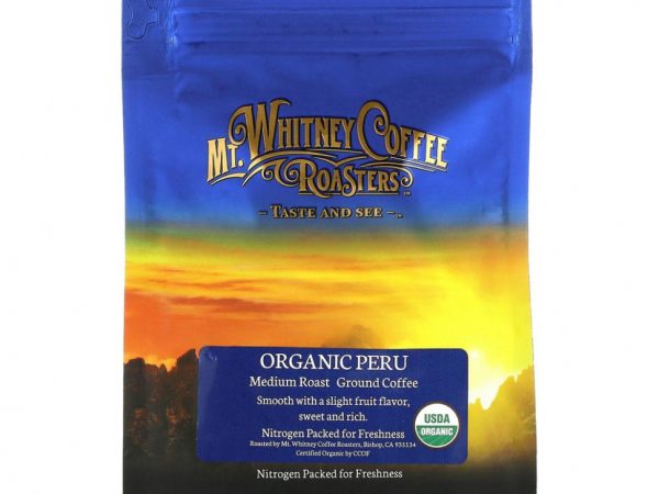 Mt. Whitney Coffee Roasters, Organic Peru, молотый кофе, средней обжарки, 340 г (12 унций)