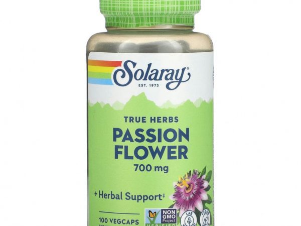 Solaray, пассифлора, 350 мг, 100 капсул VegCaps