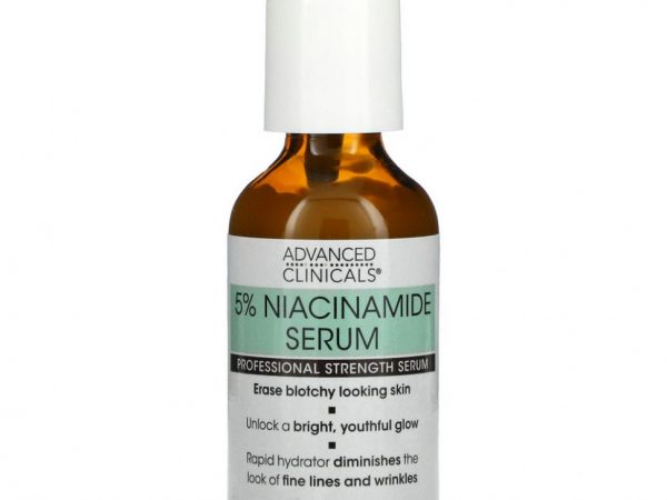 Advanced Clinicals, Сыворотка с 5% ниацинамидом, профессиональная эффективность, 52 мл (1,75 жидк. Унции)