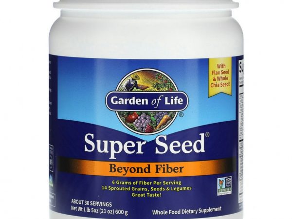 Garden of Life, Super Seed, больше чем клетчатка, 600 г (1 фунт 5 унций)