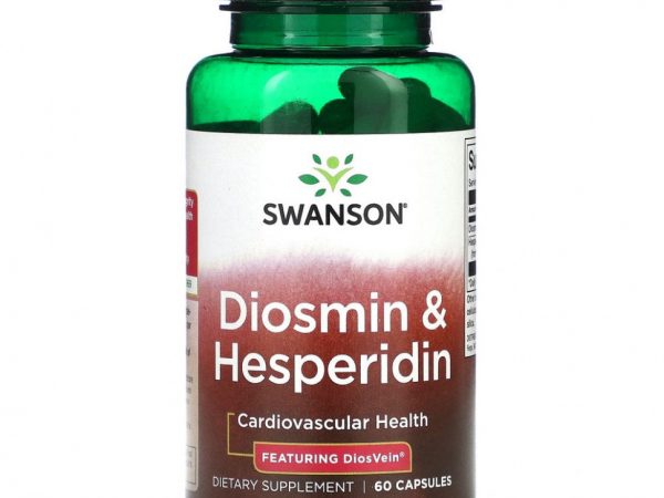 Swanson, Диосмин и гесперидин, 60 капсул